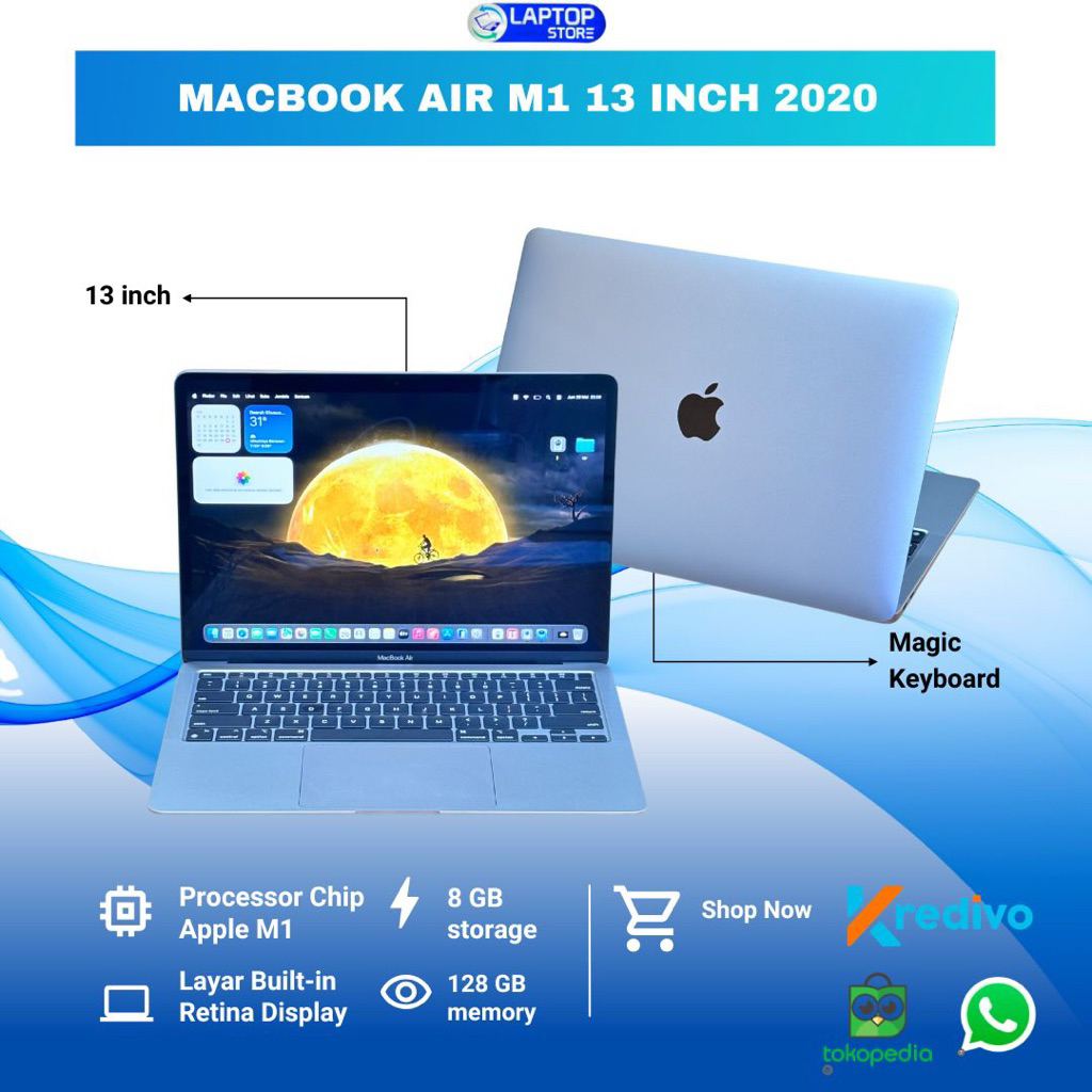 Mb Air M1 13 inch 2020 chip m1 8/128 gb