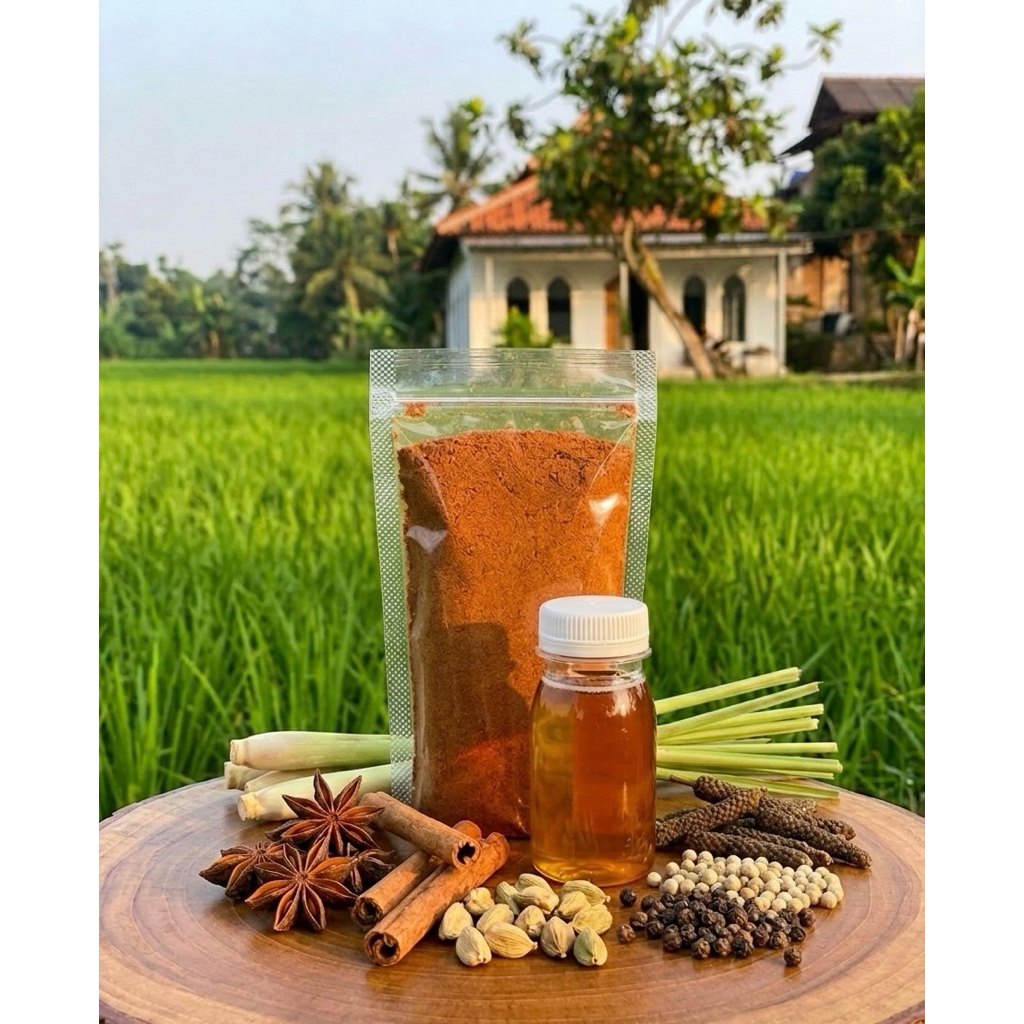bubuk Jahe Merah, Rempah Pilihan & Madu Odeng Murni