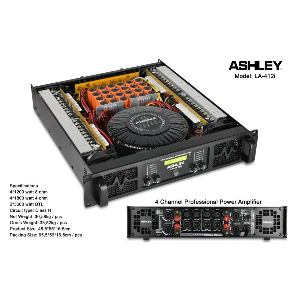 power ashley La 412i la412i original garansi 1tahun