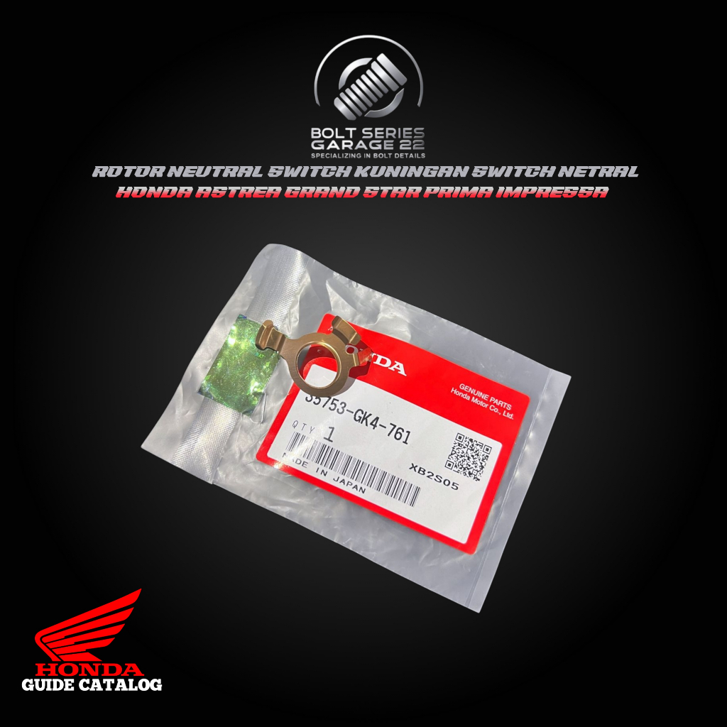 Plat Kuningan Netral Switch Netral Rotor Neutral Honda Astrea Grand Star Prima Impressa Honda Japan