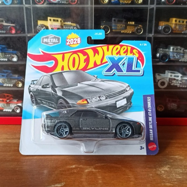 Hot Wheels XL Nissan Skyline GT-R BNR32 First Edition 2026 Grey HW Skala 1:43 Toy Diecast Mobil JDM 