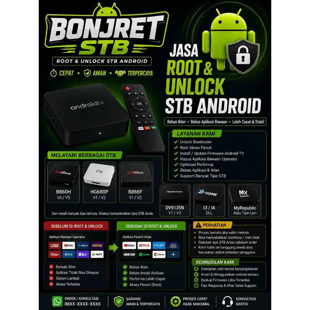 stb android unlock+service+root