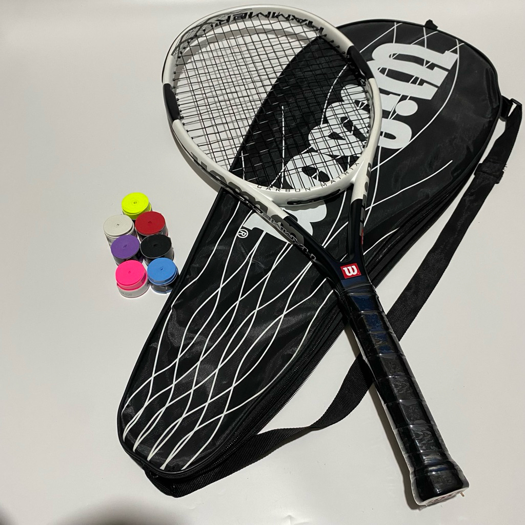 raket tenis new wilson hammer 6 carbon matrix ringan premium quality siap pakai