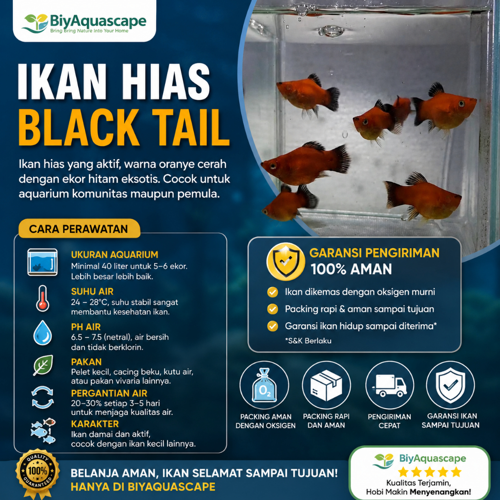 IKAN HIAS AQUASCAPE MOLLY/ JENIS JENIS IKAN AQUASCAPE MOLLY SANTA , MOLLY GOLDEN BLACK , MOLLY CORAL
