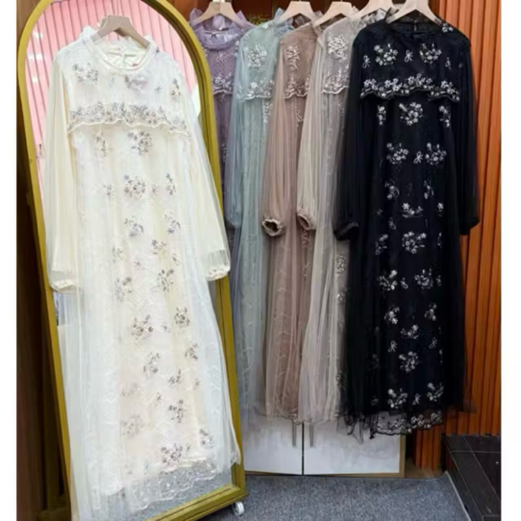 Gamis ivana dress 2in1 inner outer
