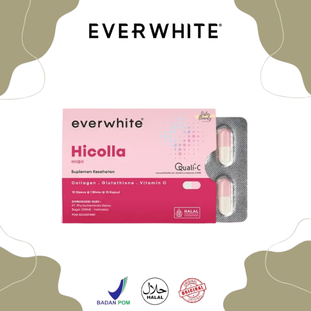 SisterBeauty - Everwhite Hicolla Kapsul Minuman Kolagen Pencerah Kulit - Collagen Kapsul Collagen Dr