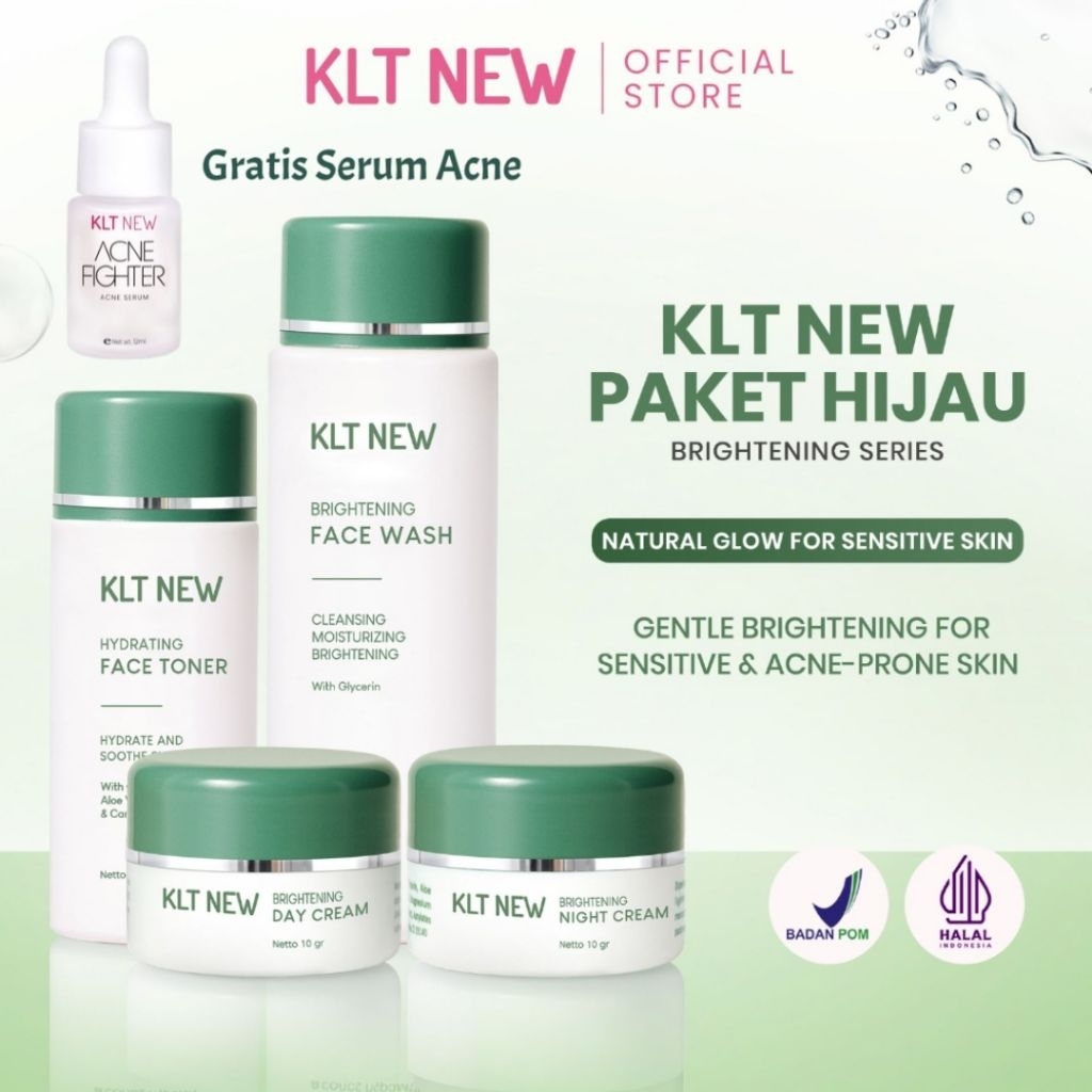 ( KEMASAN BARU ) Paket KLT Hijau Series BPOM / KLT New Hijau