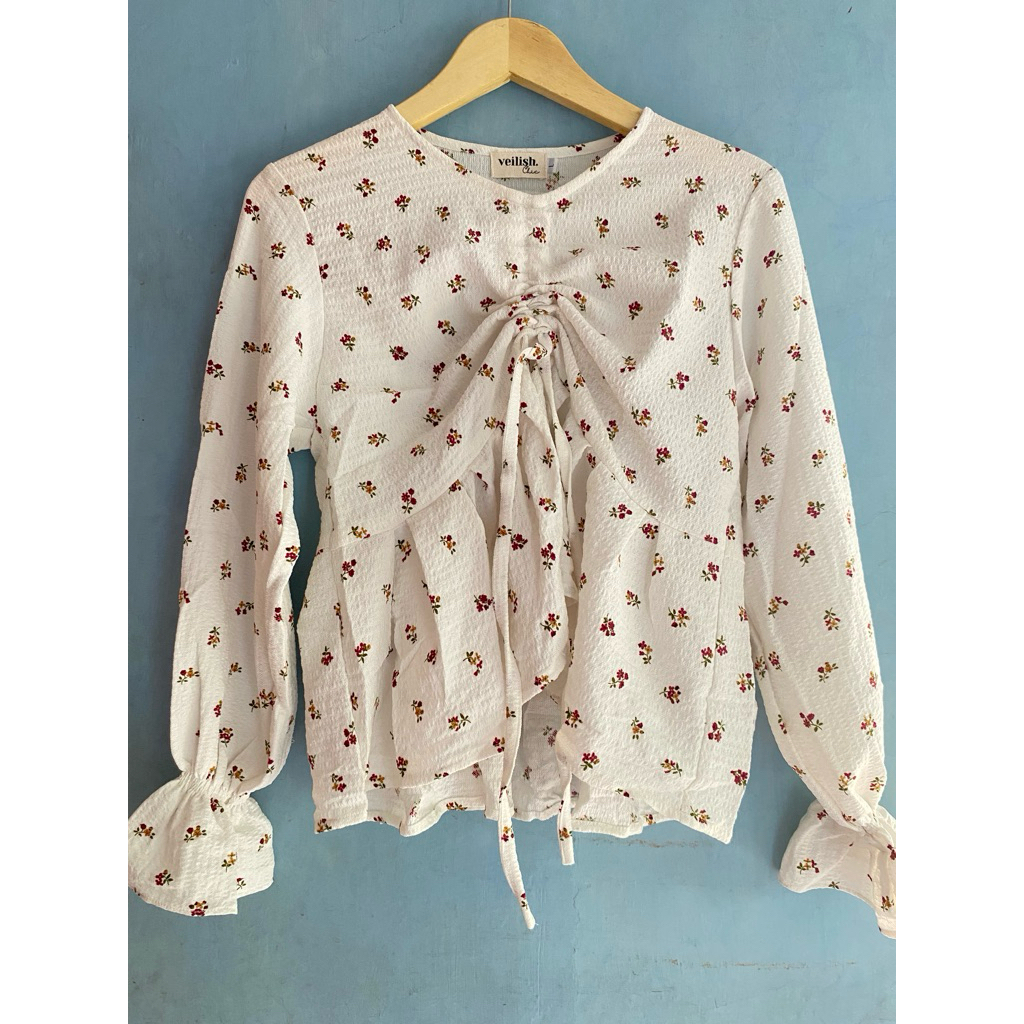Blouse Korea Motif Bunga
