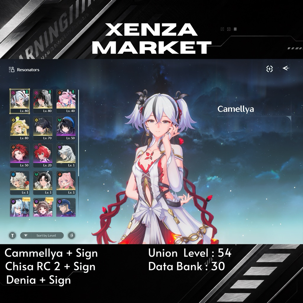 [SEA][Ul LVL 54] Camellya +  Signature | Chisa Rc2 + Signature | Denia + Signature [AKUN WUTHERING W
