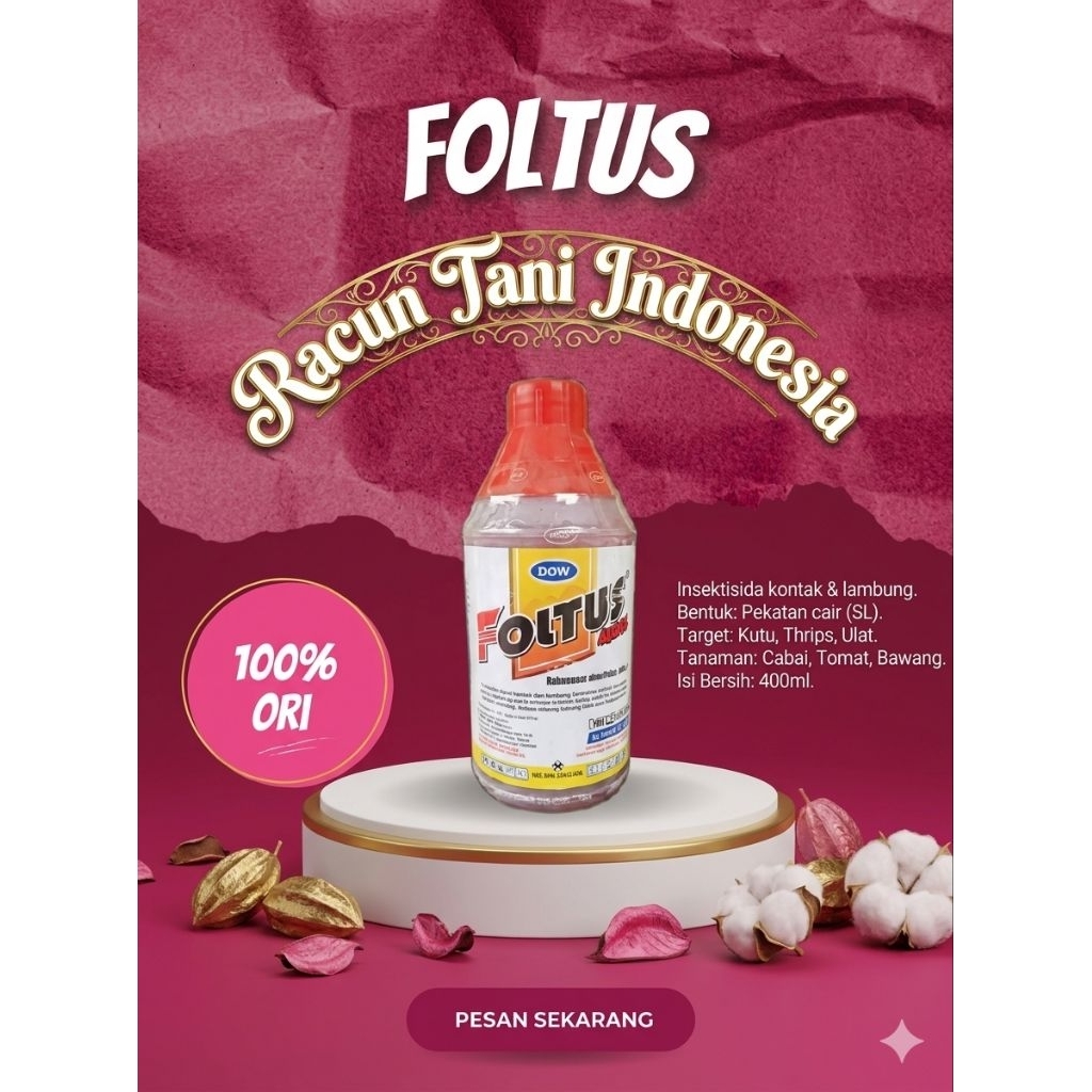 Insektisida FOLTUS 400SL kemasan 1 Liter Original