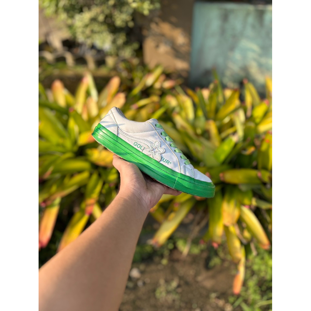 Converse one star x golf le fleur kelly green