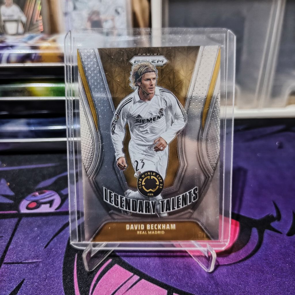 KARTU BOLA DAVID BECKHAM LEGENDARY TALLENTS REAL MADRID PANINI PRIZM 2025