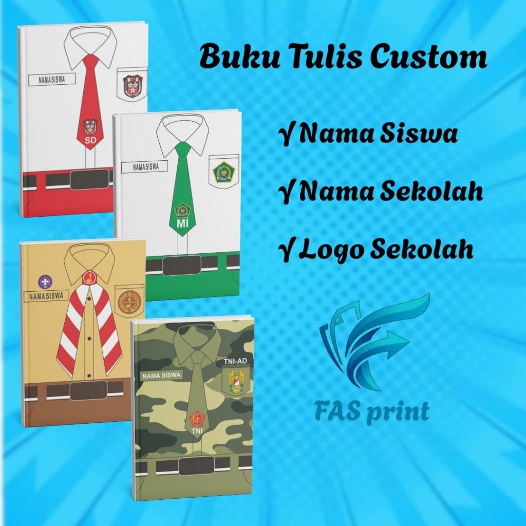 Buku tulis Custom SD/MI & PROFESI