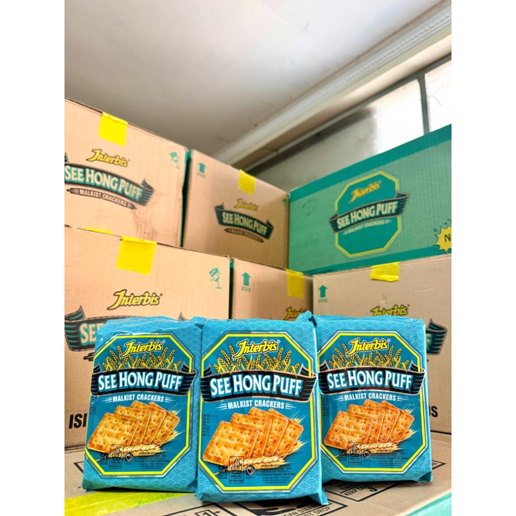 Interbis Malkist Crackers 255 gr Biskuit Malkist Renyah Gurih Camilan Keluarga