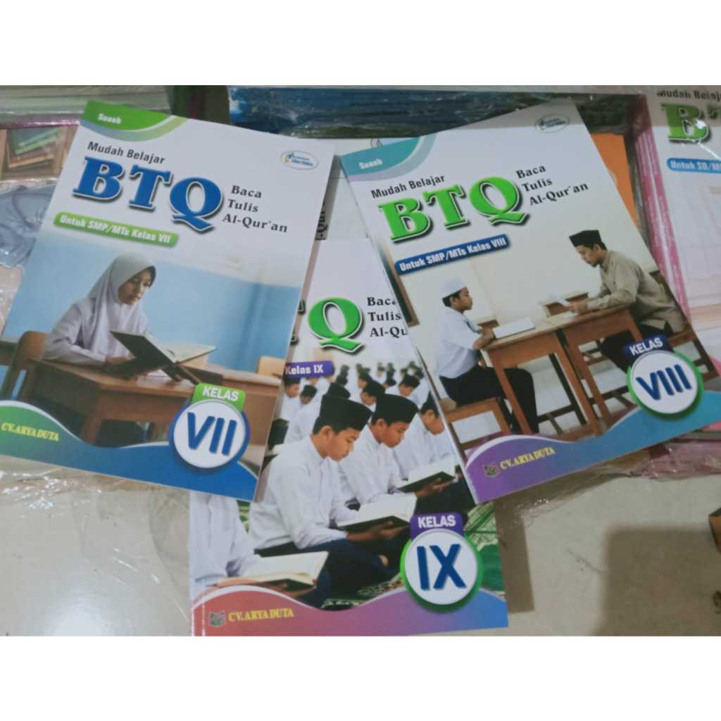 Buku Teks BTQ/Baca Tulis Al-Qur'an SMP/MTs Kurikulum Merdeka 2026