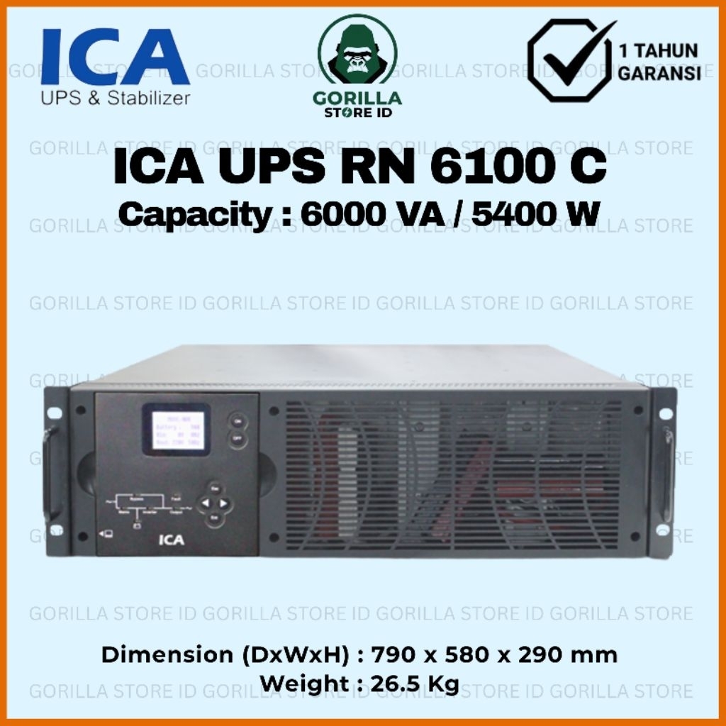 UPS ICA RN6100C Capacity 6000VA 5400W