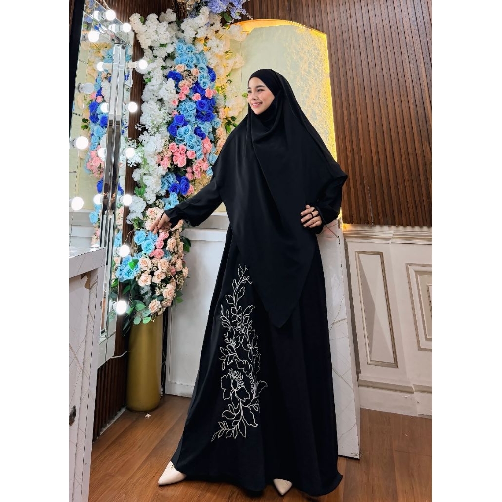 Shireen Series by Dzhira Hijab / gamis anti uv premium terbaru / gamis haji umroh adem nyaman kekini