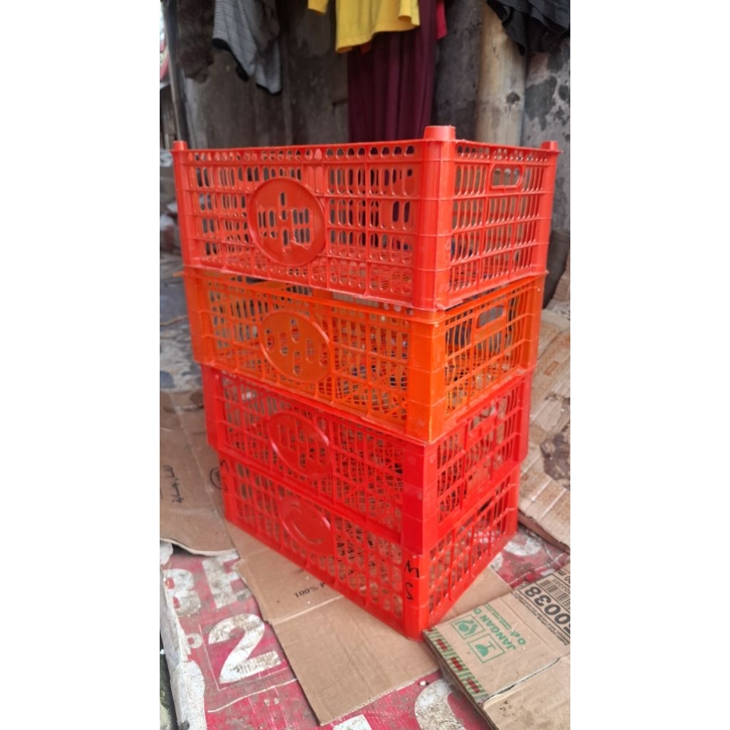 KERANJANG BUAH BEKAS LAYAK PAKAI UNTUK PENYIMPANAN, BOX,PACKING DLL