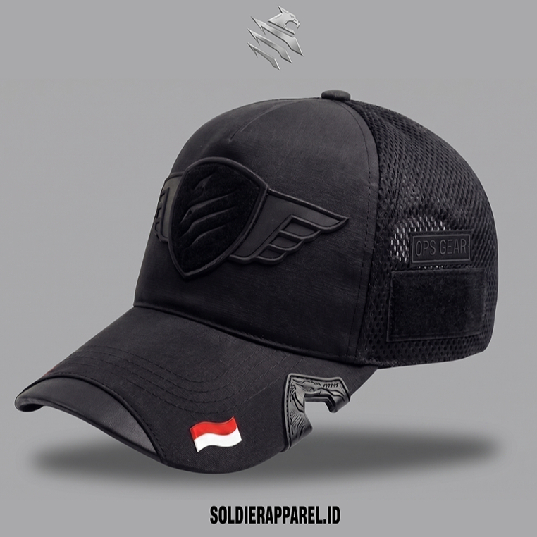 Topi Tactical Eksklusif  – Velcro  & Patch Bisa Custom Logo