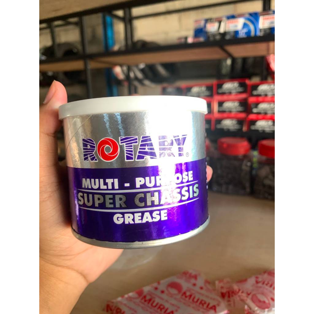 Grease Chassis Paslin Rotary Biru 250gr Gemuk Pelumas Serbaguna Tahan Lama Warna Coklat