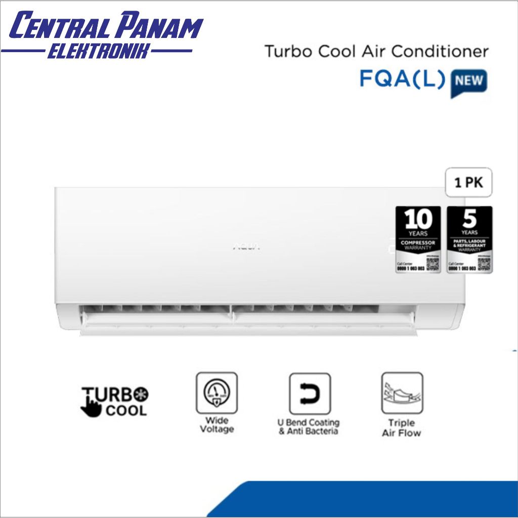 AQUA AC Split 1 PK AQA-KCR9FQAL UNIT ONLY Central Panam Elektronik