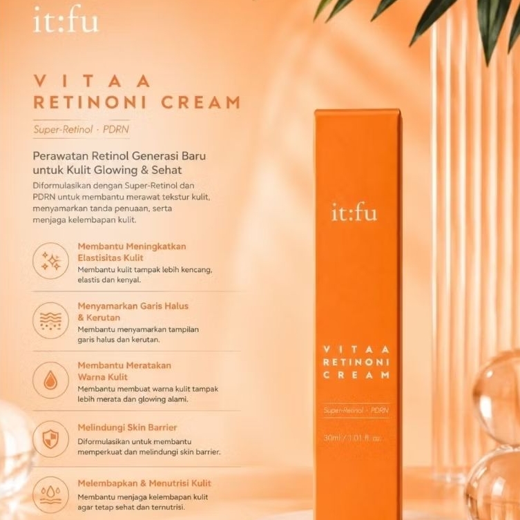 [RETINOL KOREA] ITFU VITA A RETINONI CREAM | 30ml | ORGINAL KOREA | Krim Wajah Super Retinol Pencera