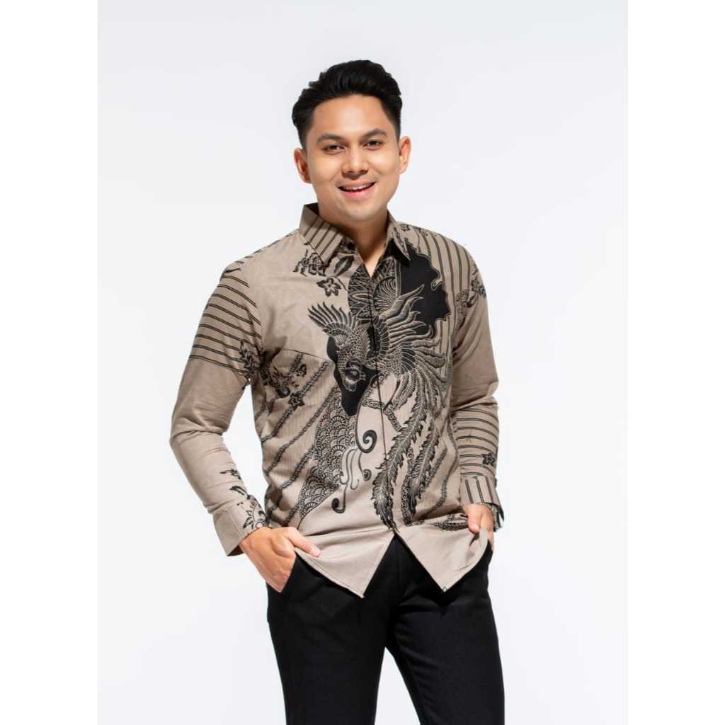 BATIK HAMAYRA||KEMEJA BATIK PRIA MOTIF SAYAP MAHARDIKA