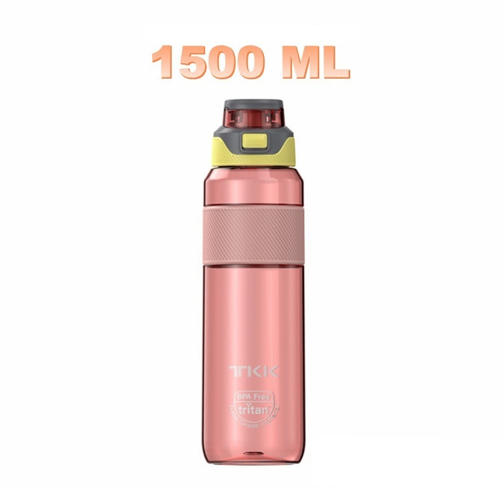 BOTOL MINUM TRITAN TKK-1010 TKK JAMES SPORTS WATER BOTTLE 1500ML - CORAL PINK
