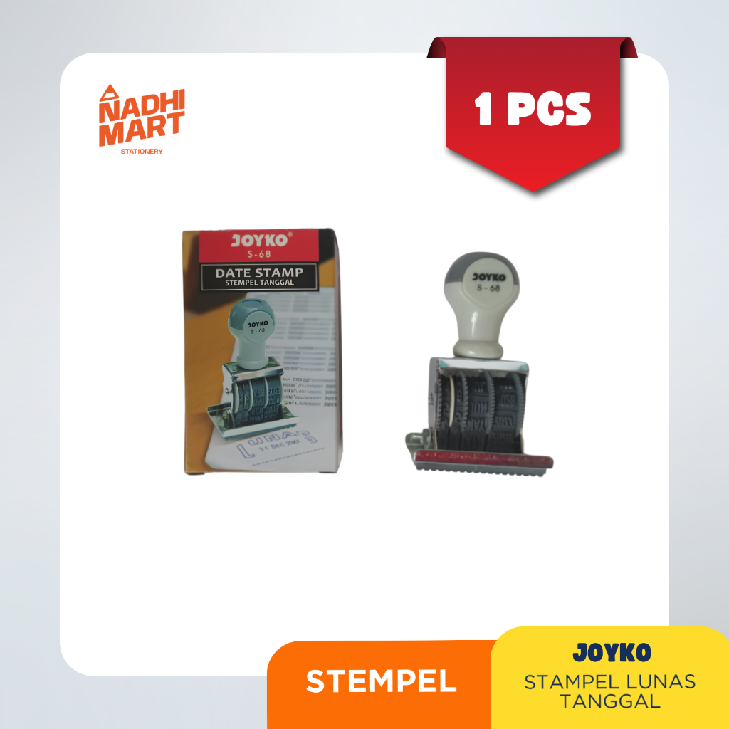 JOYKO STAMPEL LUNAS TANGGAL / STEMPEL LUNAS /STAMP JOYKO S-68 LUNAS