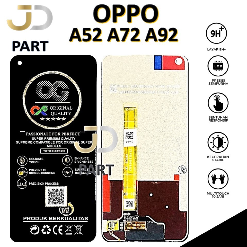 LCD TOUCHSCREEN OPPO A52 / A72 / A92 COMPLETE ORIGINAL 100% FULLSET