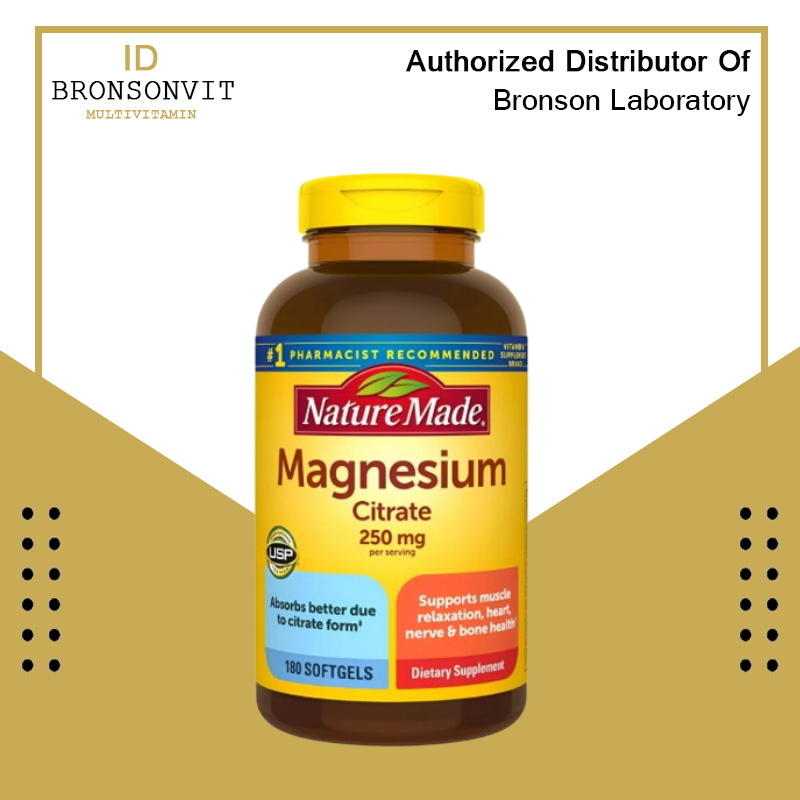 Nature Made Magnesium Citrate 250 mg 180 sofgels