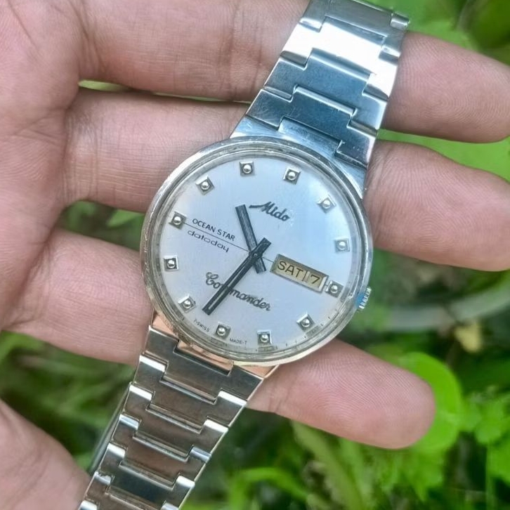 Jam Tangan Mido Commander Datoday Automatic Original