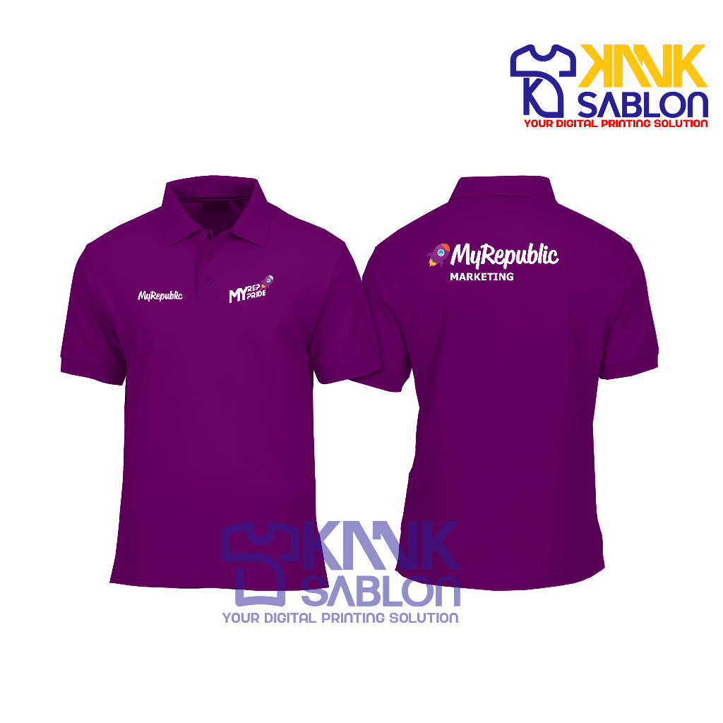 TYPE 01 Poloshirt MyRepublic - Kaos Polo MyRepublic - Baju Berkerah MyRepublic - Kanksablon