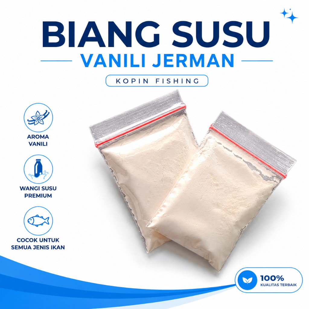Vanili Jerman Biang Susu Bubuk 5g Kopin Fishing Campuran Umpan Pancing