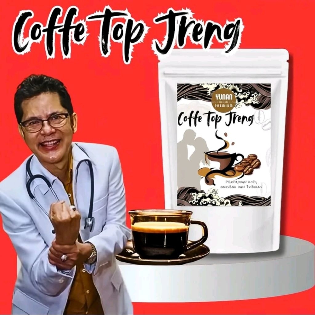 Coffe Top Jreng Kopi Ginseng Tribulus Premium Kopi Herbal Pria Kopi Energi Stamina