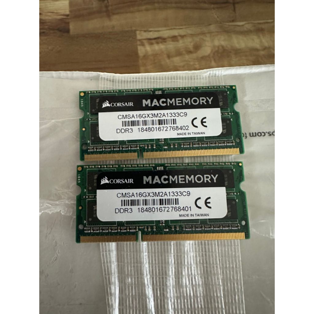 Ram Corsair 8 GB DDR3 Mac Memory Macbook Pro 2012,2011,2010