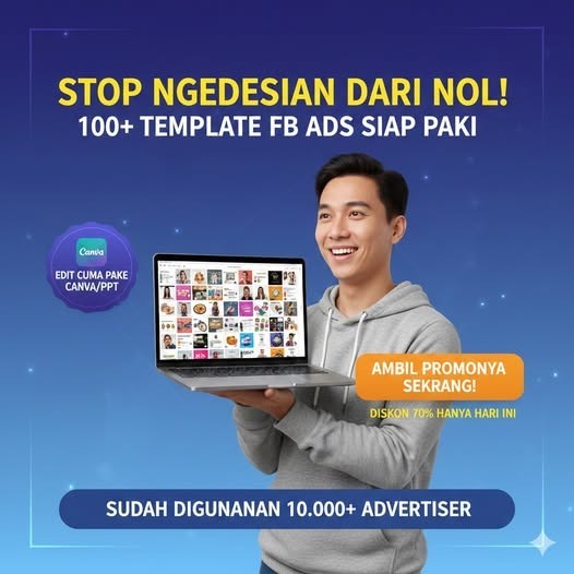 Ratusan Template Facebook Ads Siap Pakai | Iklan Menarik & High CTR