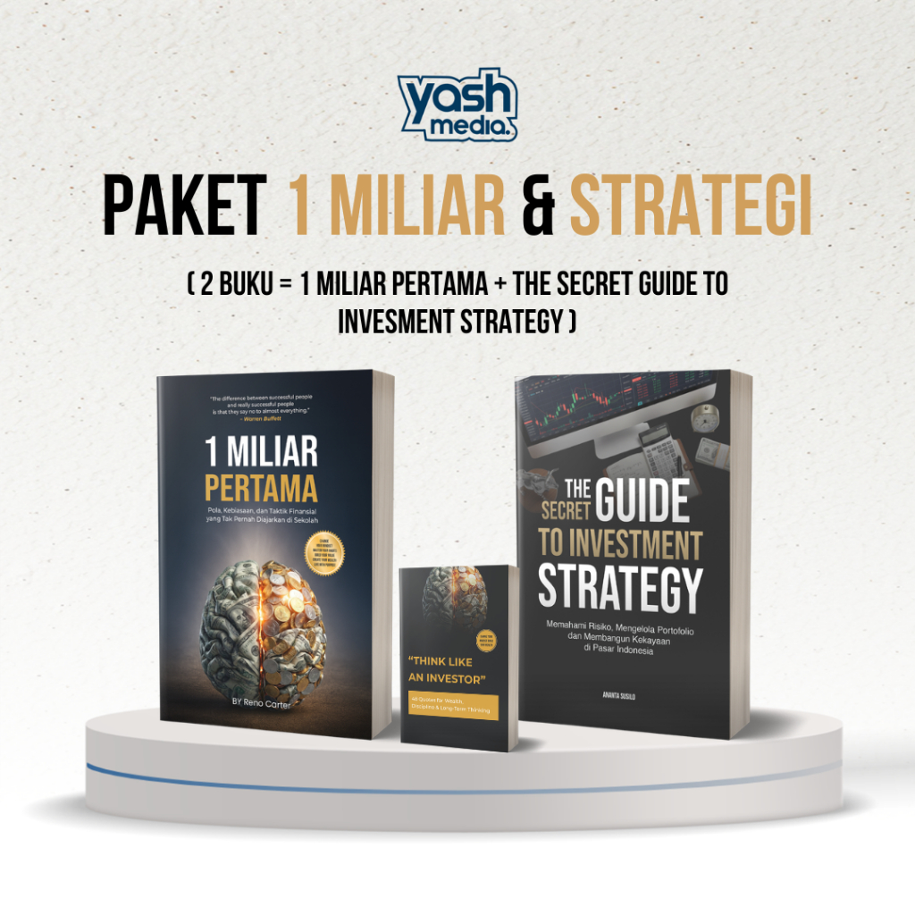 Paket 1 Miliar & Strategi [ 1 Miliar Pertama + The Secret Guide To Investment Strategy ] Yash Media