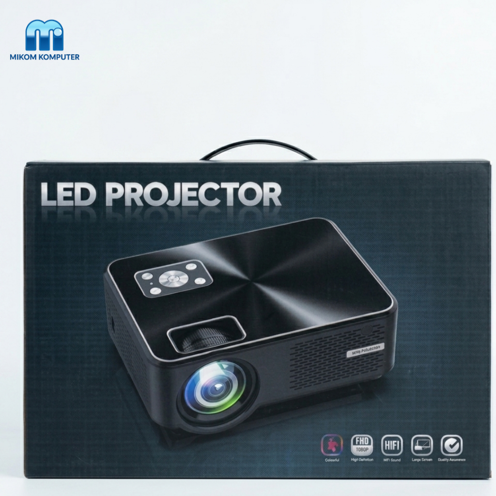 Cheerlux C9 Android LED Projector 2800 Lumens TFT LCD Mini Proyektor Home Theater