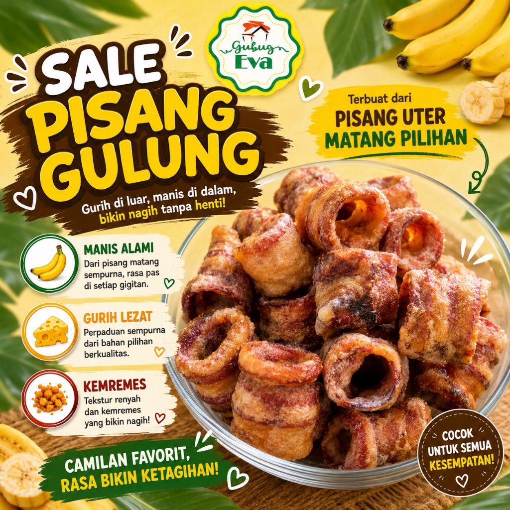 Sale Pisang Gulung 1 kg