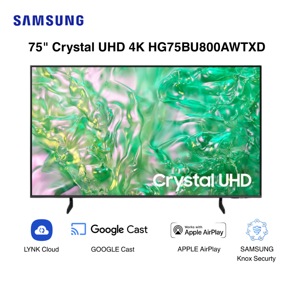 Samsung Smart TV 75 Inch HG75BU800AWTXD