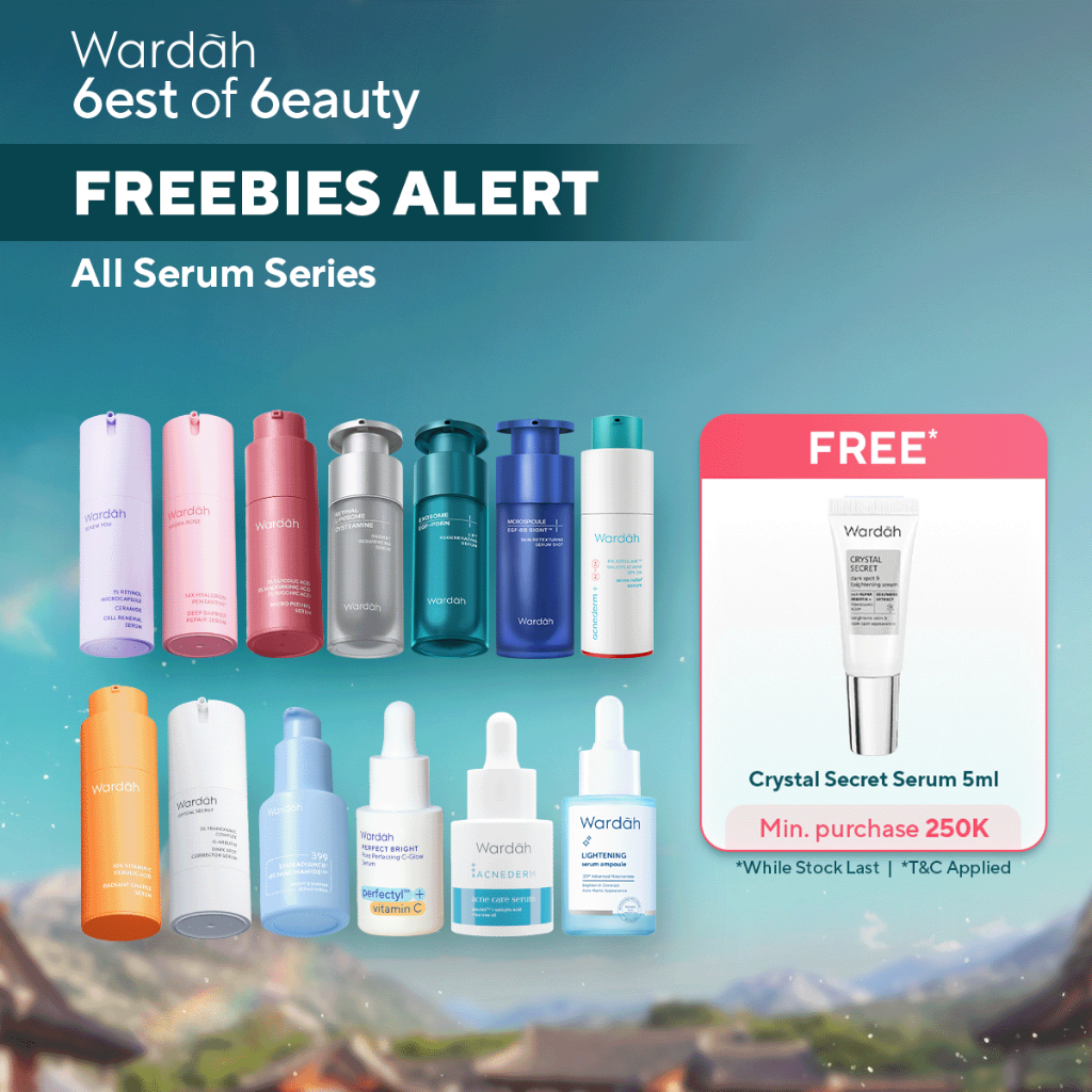 WARDAH Serum All Series Untuk Semua Jenis Kulit - Niacinamide, Brightening, Retinol, Eksfoliasi Waja