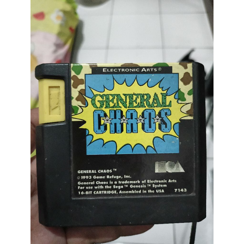kaset sega mega drive 1 Langka | General Chaos | Kaset Sega Megadrive 2
