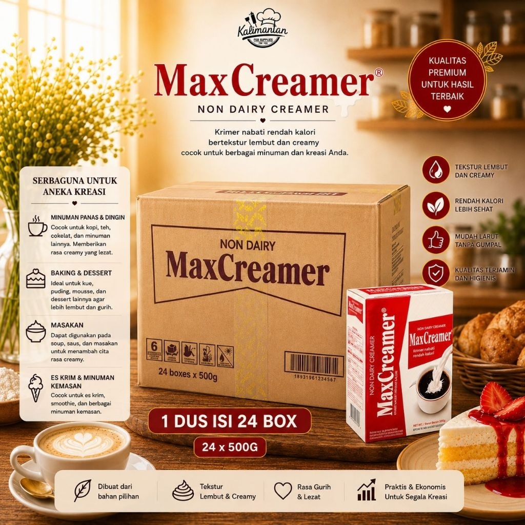Maxcreamer Max Creamer Refill 500gr KARTONAN - isi 24pcs
