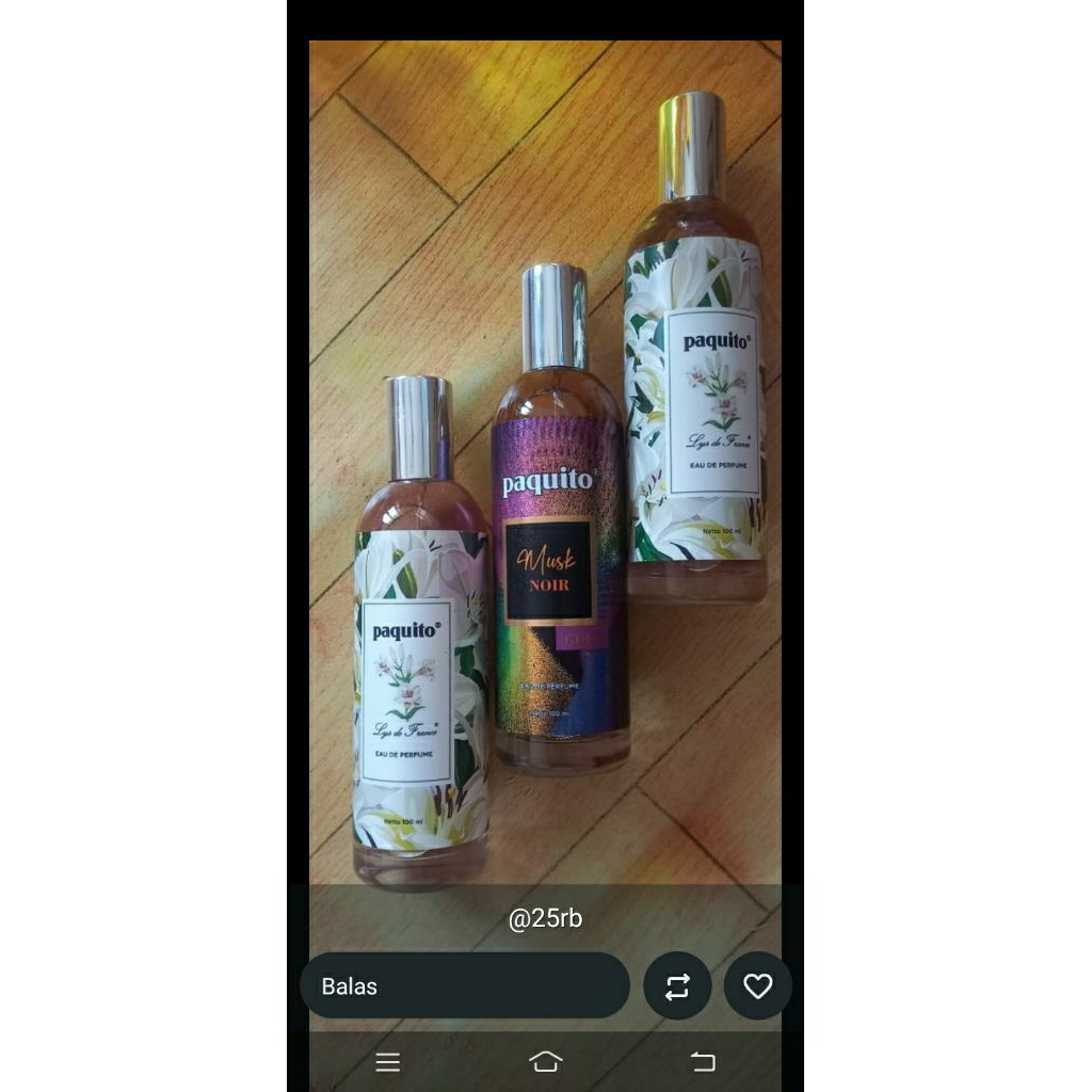 Parfum Eau De Parfume Paquito Murah Tasya Farasya Approved