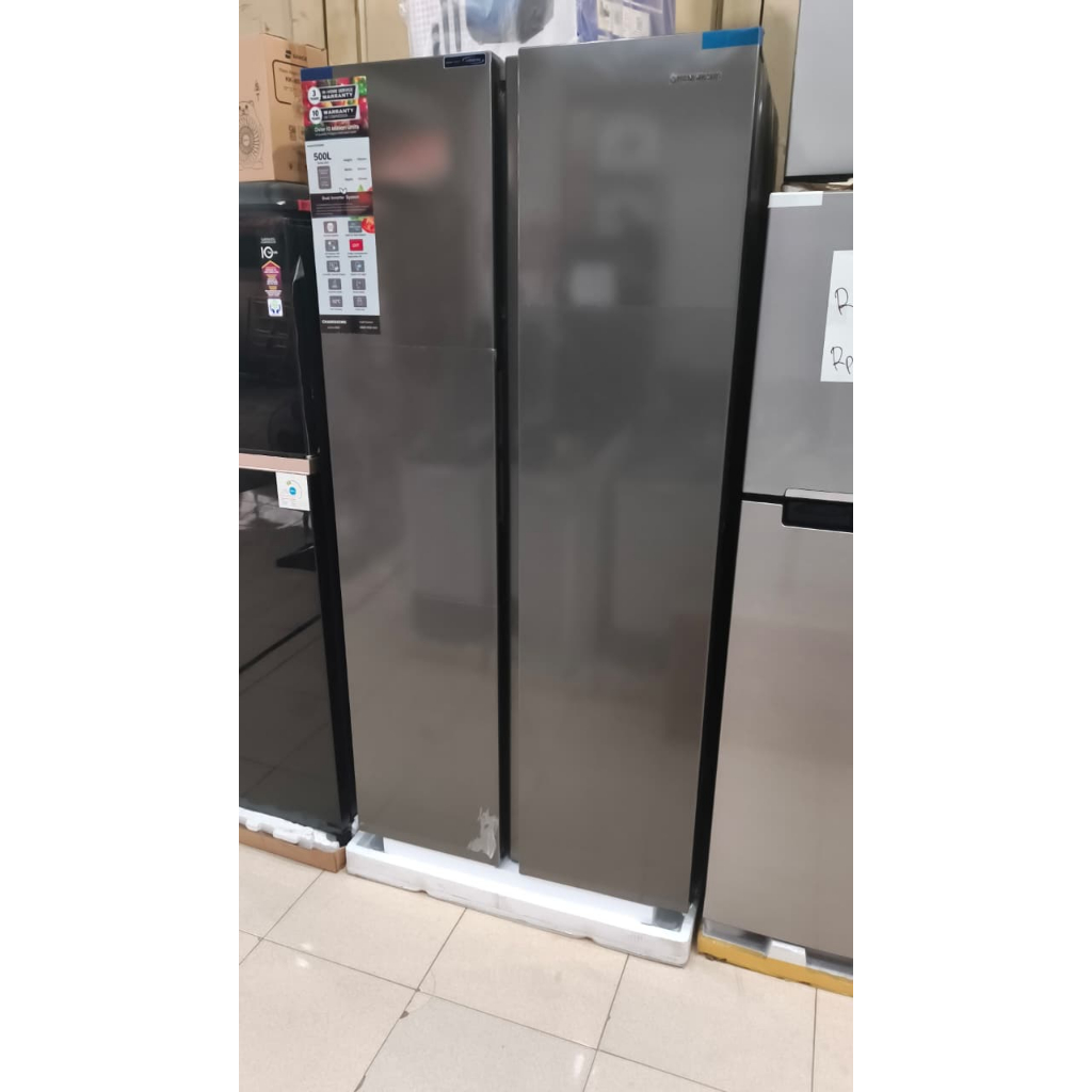 Kulkas Changhong SBS Inverter 620NIB 500 Liter abu-abu