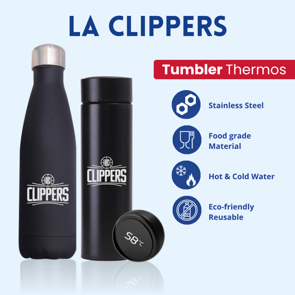LA CLIPPERS - TUMBLER TERMOS CUSTOM DESAIN LOGO LA CLIPPERS