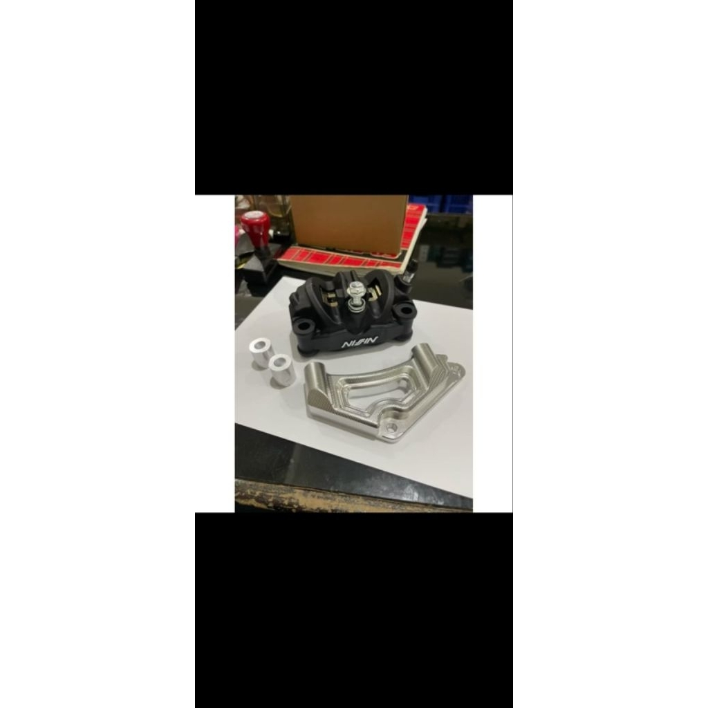 Kaliper Rem Motor Nissin 4 Piston - Twin Africa, Original Thailand