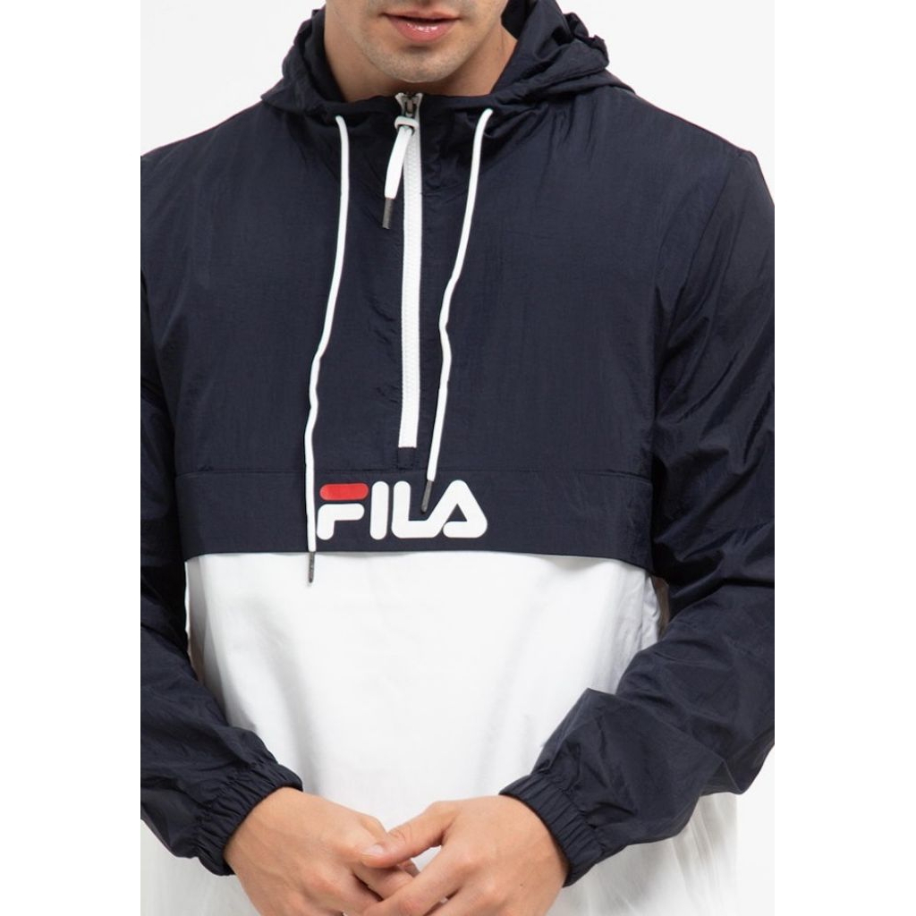 Fila Anorak Jacket Cagoule Half Zip Hooded Waterrepellent NOT jaket outdoor gorpcore goretex blockte