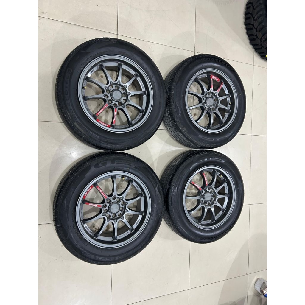 velg bekas rays ce28 ring 16 lebar 7 lubang 5 ban 205 65 r16